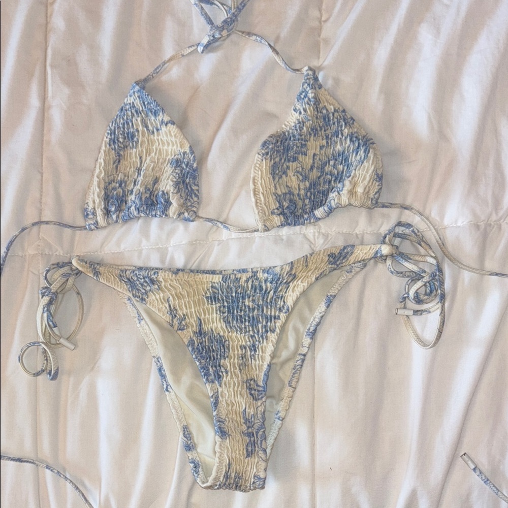 Triangl Blue Floral Bikini